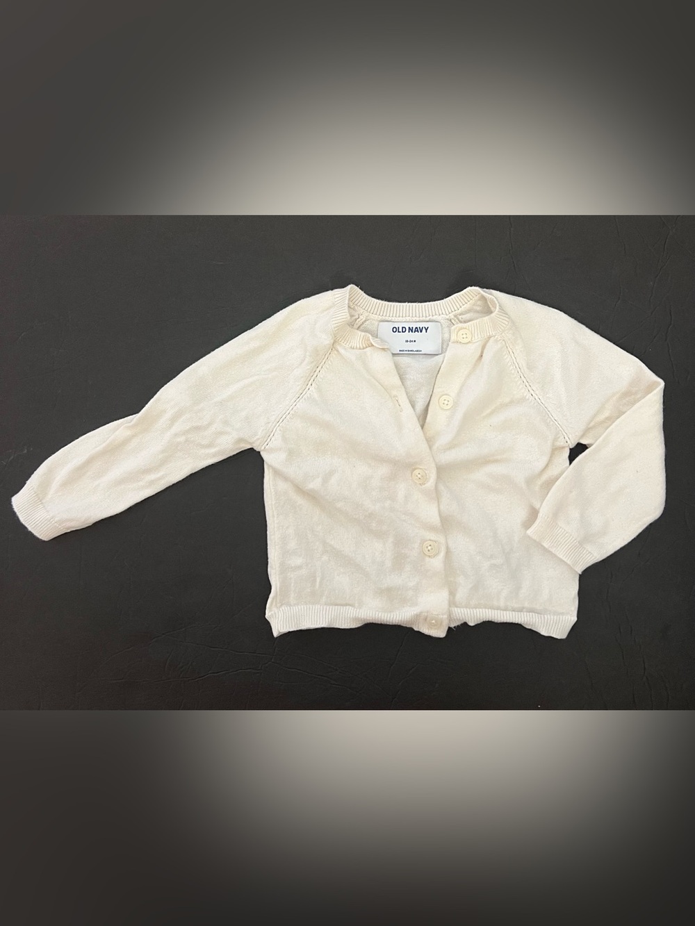 18-24M Old Navy toddler girl’s Cream Button-Up Knit Cardigan NWOT